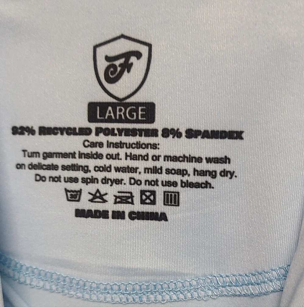 Light Blue UV Protection Hoodie Long Sleeve with Butterfly & Floral Sleeve Print - Picture 2 of 9